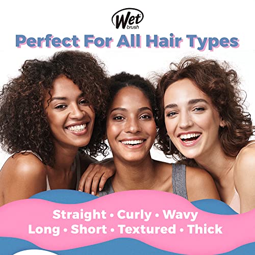 Wet Brush Go Green Mini Detangler, Grey - Detangling Travel Hair Brush - Ultra-Soft IntelliFlex Bristles Glide Through Tangles and Gently Loosens Knots While Minimizing Pain, Split Ends and Breakage
