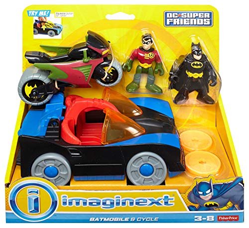 Fisher-Price Imaginext DC Super Friends Batmobile and Cycle