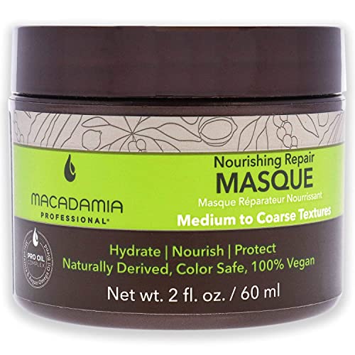 Macadamia Professional Hair Care Sulfate and Paraben Free Natural Organic Cruelty-Free Vegan Hair Products Nourishing Repair Masque -Replenishes Moisture, Strengthens and Improves Elasticity,2 fl Oz