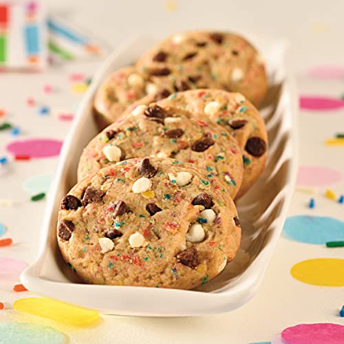 CHIPS AHOY! Chewy Confetti Cake Chocolate Chip Cookies with Rainbow Sprinkles, Birthday Cookies, Family Size, 12 - 14.38 oz Packs