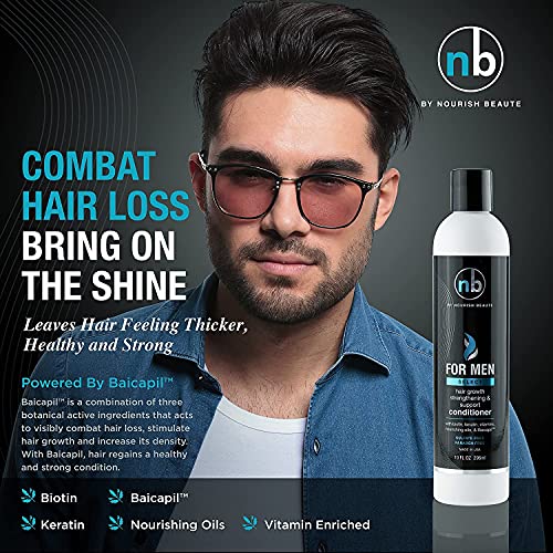Nourish Beaute Hair Regrowth Conditioner for Men - Anti Hair Loss Conditioner - Vitamins Hair Growth Support Conditioner