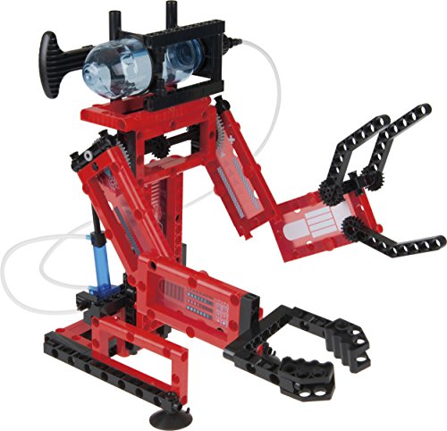 Thames and Kosmos Mechanical Engineering: Robotic Arms STEM Experiment Kit | Build 6 Pneumatic Machines | Robotic Claw, Exoskeleton Arms and More | Explore Air Pressure and Robotics | Ages 7+