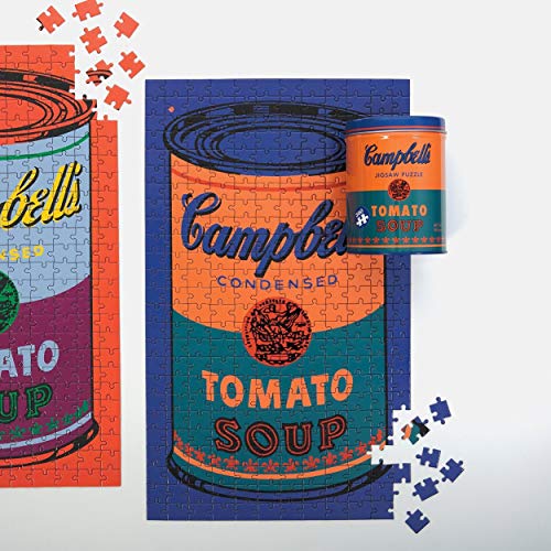 Mudpuppy Andy Warhol Soup Can Orange Jigsaw Puzzle (300 Piece) Packaged in Soup Can Metal Can, Model:9780735353879