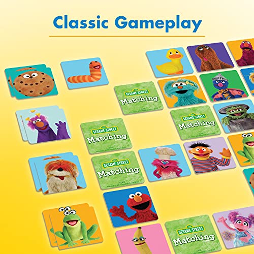 Sesame Street Matching Game by Wonder Forge | for Boys and Girls Age 3 to 5 | A Fun and Fast Memory Game for Kids | Elmo, Big Bird, Cookie Monster, Bert and Ernie, and More