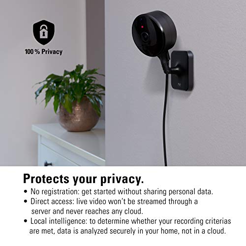 Eve Cam - Apple HomeKit Smart Home Secure Indoor Camera with Motion Sensor, Microphone, Speaker and Night Vision, App Compatibility, iPhone/iPad/Apple Watch Notifications