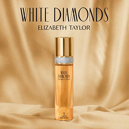 Women's Perfume by Elizabeth Taylor, White Diamonds, Eau De Toilette EDT Spray, 0.5 Fl Oz