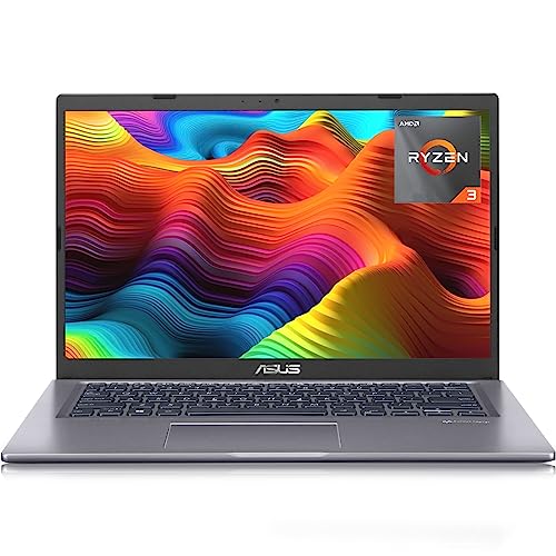 ASUS 2023 Newest Vivobook 14 Laptop, 14' HD Display, 8GB RAM, 256GB PCIe SSD, AMD Ryzen 3 3250U Processor, Up to 3.5GHz, Wi-Fi, HDMI, Windows 11 in S Mode, Light and Thin, Grey