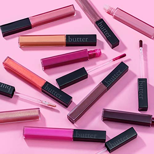 butter LONDON Plush Rush Plumping Lip Gloss, Ultra-Shine and Hydrating, Improves Lip Texture, Cruelty Free, Late Night
