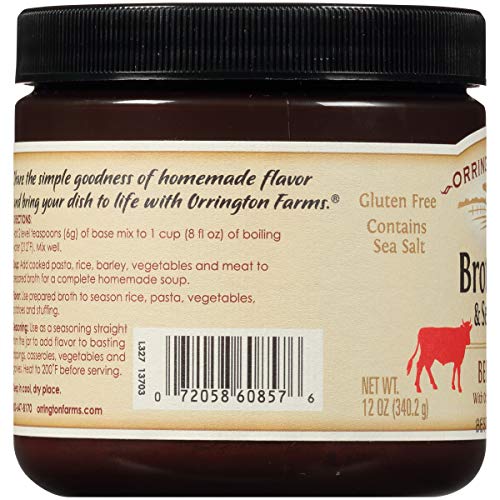 Orrington Farms Beef Flavored Broth Base and Seasoning, 12 Ounce