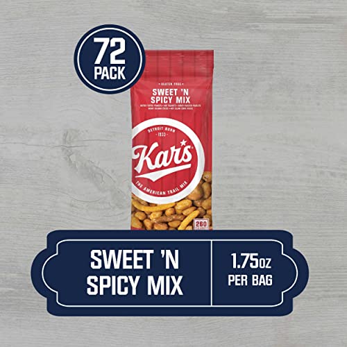 Kar's Nuts Original Sweet ‘N Spicy Trail Mix, Gluten-Free Snacks, 1.75 Ounce (Pack of 72)