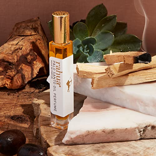 Rahua Palo Santo Oil Perfume 0.33 FL Oz, Botanical Essential Alcohol-free Oil Perfume, Fresh and Sophisticated Unisex Scent of Sacred Palo Santo, Sweet and Woodsy Oil Perfume