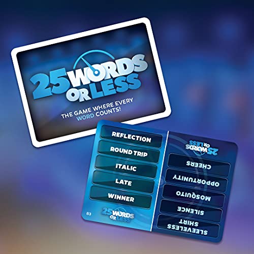 25 Words or Less | Fast-Paced Word Game | Friends and Family Board Game | Based on Popular TV Game Show with Meredith Vieira