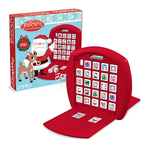Rudolph The Red Nosed Reindeer Top Trumps Match Board Game Multilingual Edition, Play with 15 Classic Characters Including King Moonracer and Charlie in The Box, Family Game for Ages 4 and up