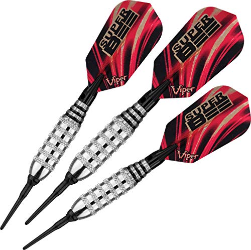 Viper by GLD Products unisex adult Nickel Silver Plated Soft Tip Darts, Silver, 16g US