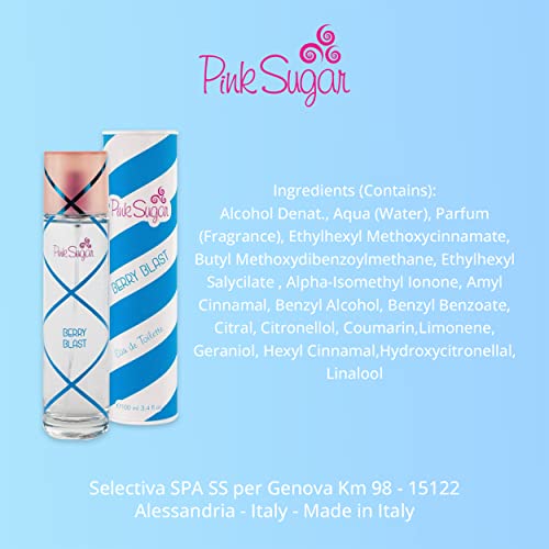Pink Sugar Berry Blast Eau de Toilette Perfume for Women, 3.4 Fl. Oz.