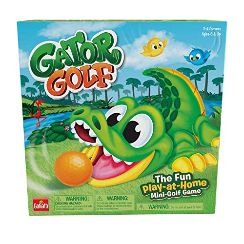 Gator Golf - Putt The Ball into The Gator's Mouth to Score Game by Goliath, Single, Gator Golf, 27 x 27 x 12.5 cm for age 3+ years