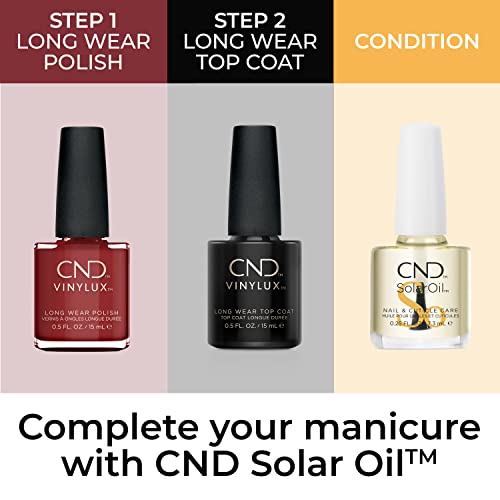 CND Vinylux Longwear Red Nail Polish, Gel-like Shine and Chip Resistant Color, 0.5 Fl Oz