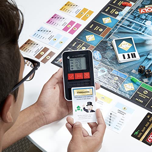 Monopoly Ultimate Banking Edition Board Game for Families and Kids Ages 8 and Up, Electronic Banking Unit (Amazon Exclusive)