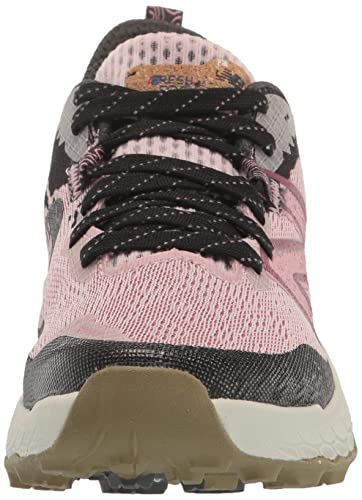 New Balance Women's Fresh Foam X Hierro V7 Trail Running Shoe, Stone Pink/Blacktop/Washed Burgundy, 6.5 Wide