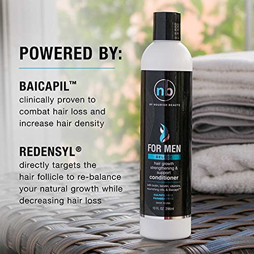 Nourish Beaute Hair Regrowth Conditioner for Men - Anti Hair Loss Conditioner - Vitamins Hair Growth Support Conditioner