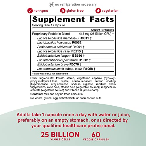 Jarro-Dophilus EPS - 25 Billion CFU - Digestive Probiotics Supplement - Intestinal and Immune Health - 60 Servings (PACKAGING MAY VARY)