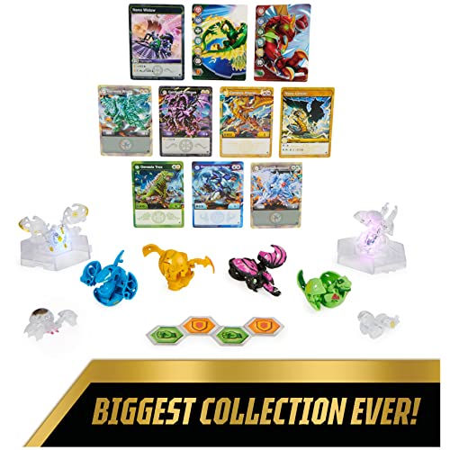 Bakugan Evolutions, Bakugan Genesis Collection Pack, 2 Light Up Bakugan Action Figures, 4 Exclusive Bakugan, 2 Nanogan, 8 Bakugan Cards and 4 BakuCores, Kids Toys for Boys Ages 6 and Up