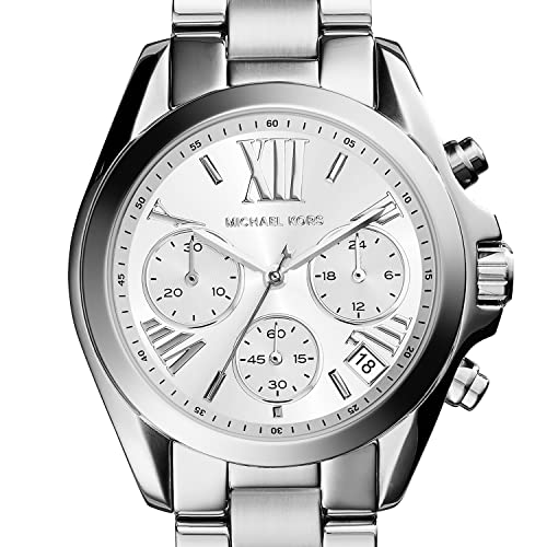 Michael Kors Women's Mini Bradshaw Silver-Tone Watch MK6174