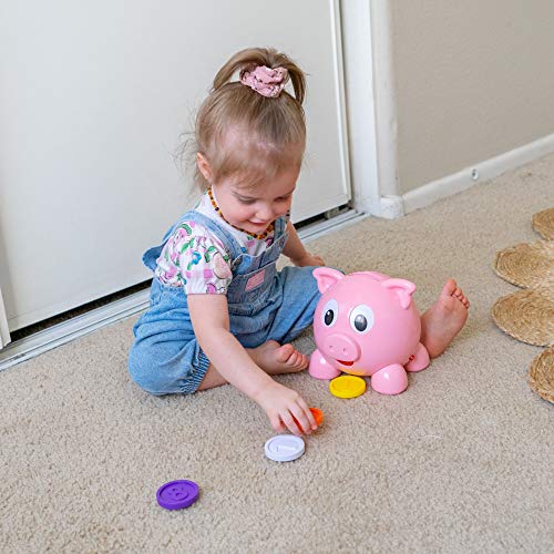 The Learning Journey Learn with Me - Numbers and Colors Pig E Bank - Color and Number STEM - Teaching Toddler Toys and Gifts for Boys and Girls Ages 2 Years and Up, Model Number: 208441