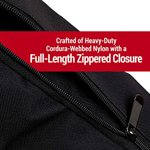 Vidpro TC-45 Tripod Carrying Case - Heavy Duty Nylon Bag with Shoulder Straps and Handles - Compact Case with Full Length Zippered Closure Plus External Pocket Fits Tripod with Head up to 45 Inches