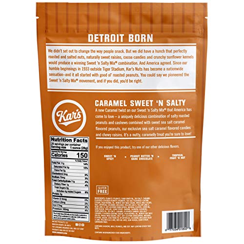 Kar's Nuts ‘N Trail Mix Snacks Bulk Pouch, Caramel Sweet 'N Salty, 28 Ounce