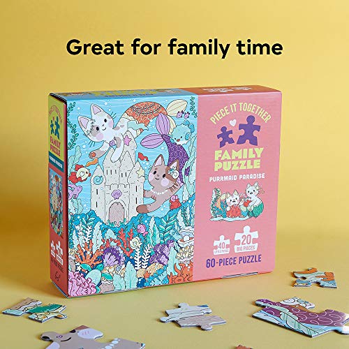Chronicle Books Piece It Together Family Puzzle: Purrmaid Paradise, 1 EA