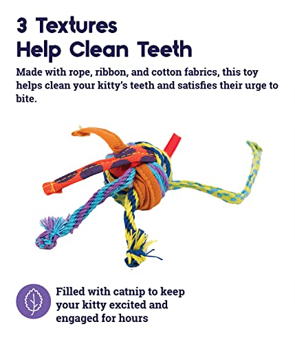 Petstages Tons of Tails Dental Catnip Cat Toy