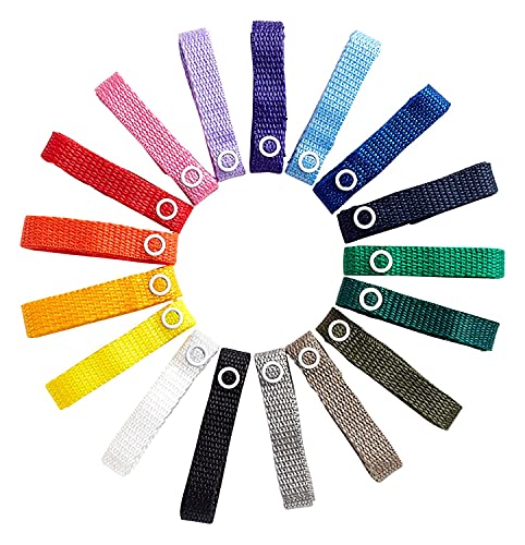 Baby Buddy Secure-A-Toy, Safety Strap Secures Toys, Teether, Pacifiers to Strollers, Highchairs, Car Seats, Adjustable Length Keep Toys Sanitary, Registry Must Haves, Orange-Gold-White-Yellow, 4 Count