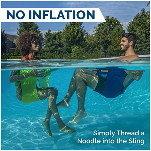 SwimWays Mesh Floating Pool Chair Noodle Slings (4 Pack)