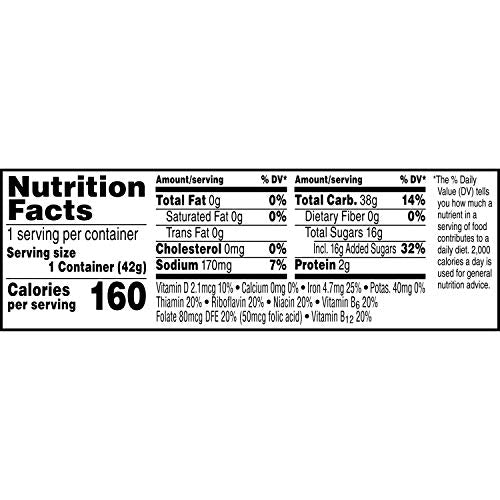 Corn Pops Cold Breakfast Cereal Cups, 8 Vitamins and Minerals, Kids Snacks, Original (12 Cups)