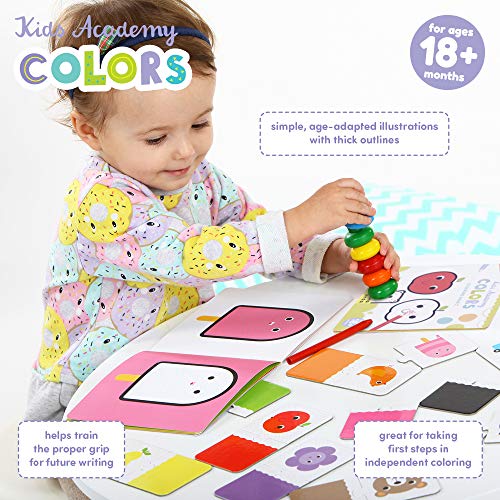 Banana Panda - Kids Academy Colors - Includes 2 Coloring Books and 10 Educational Puzzles for Kids Ages 18 Months +