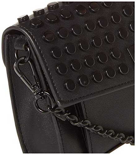 Steve Madden womens Steve Madden AIDAN Flap Bag, Black, One Size US