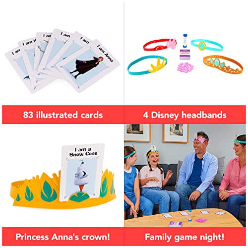 Hedbanz Disney Princess Game with Hedbanz Frozen Game 2-Pack Bundle, Classic Question Game for Kids and Families, Ages 6 and up, Amazon Exclusive