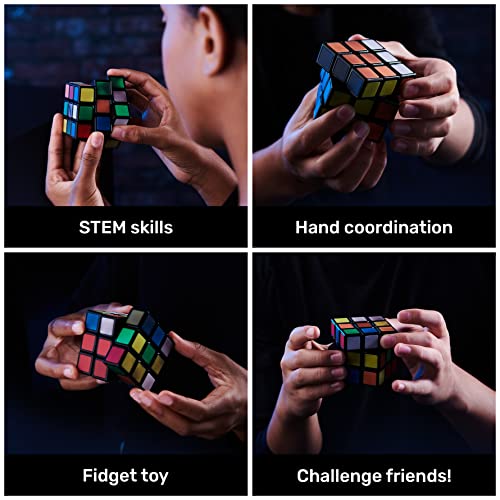 Rubik’s Phantom, 3x3 Cube Advanced Technology Difficult 3D Puzzle Travel Game Stress Relief Fidget Toy Activity Cube, for Adults and Kids Ages 8 and up