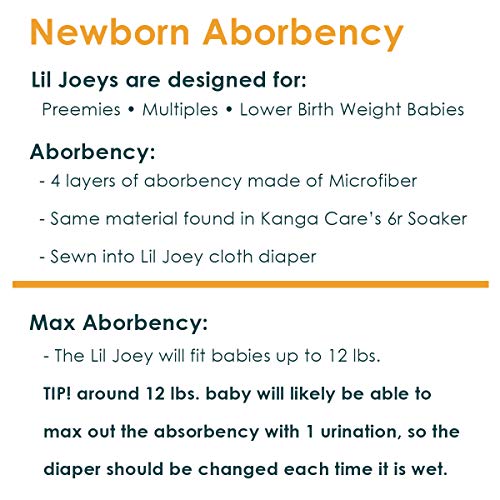 Kanga Care Lil Joey Cloth Diaper (2pk) Scarlet