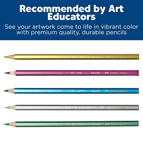 Faber-Castell - Metallic Colored EcoPencils School Pack - Premium Art Supplies For Kids (20 Sets of 12 Colors)