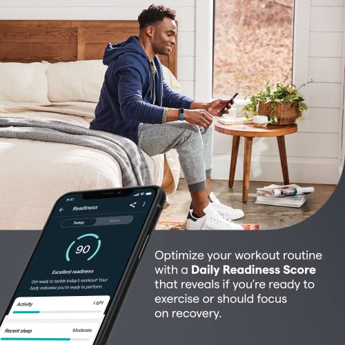 Fitbit Charge 5 Advanced Health and Fitness Tracker with Built-in GPS, Stress Management Tools, Sleep Tracking, 24/7 Heart Rate and More, Black/Graphite, One Size (S andL Bands Included)