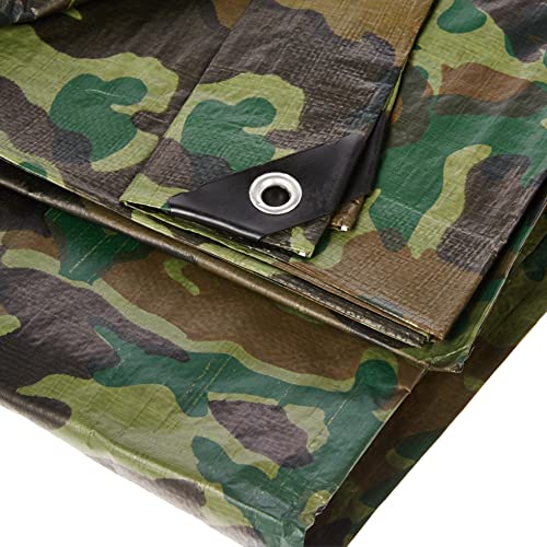 Stansport T-1216-C Reinforced Multi-Purpose Tarp, Woodland Camo - 12 X 16-Feet
