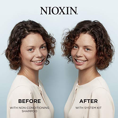 Nioxin System 4 Scalp Cleansing Shampoo with Peppermint Oil, Treats Dry and Sensitive Scalp, Dandruff Relief and Anti-Hair Breakage, For Color Treated Hair with Progressed Thinning, 33.8 fl oz