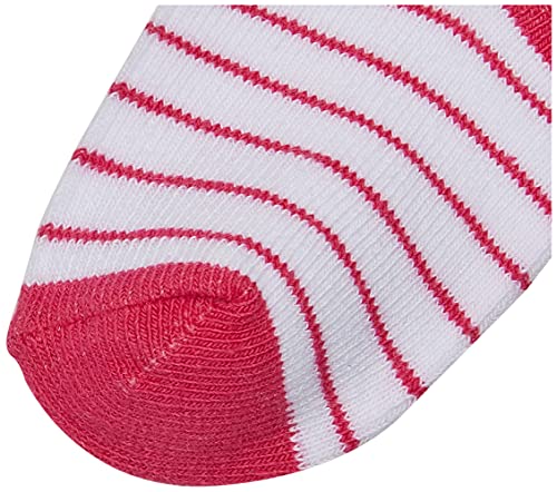 Hudson Baby Unisex Baby Cotton Rich Newborn and Terry Socks Stripes Girl, 6-12 Months