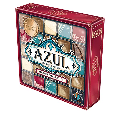 Azul Master Chocolatier Board Game | Strategy Game | Abstract Puzzle Game | Family Game for Adults and Kids | Ages 8+ | 2-4 Players | Average Playtime 30-45 Minutes | Made by Next Move Games
