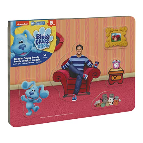 Blue's Clues Chunky Wood Sound Puzzle, for Families and Kids Ages 3 and up
