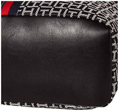 Tommy Hilfiger Jaden Satchel Crossbody Bag, Black/White