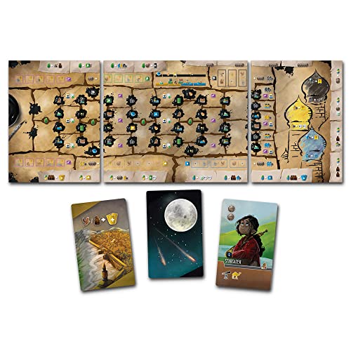 RENEGADE GAMES Wayfarers of The South Tigris - Dice Placement Strategy Board Game, Ages 14+, 1-4 Players, 60-90 Min