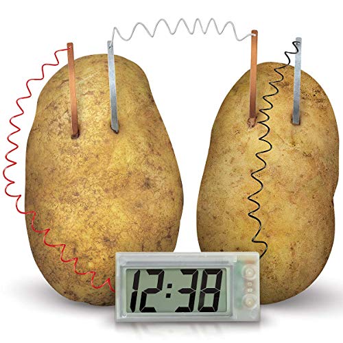 4M Potato Clock DIY Green Science Chemistry Engineering Lab - STEM Toys Educational Gift for Kids and Teens, Girls and Boys, Brown